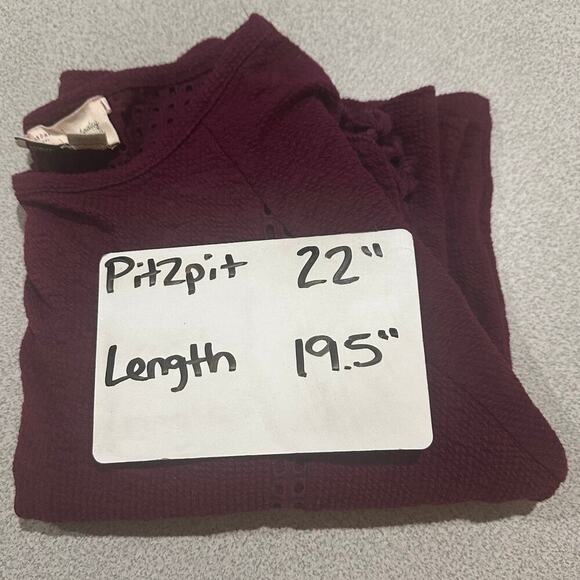 Saturday Sunday Anthropologie Sz S Crochet Knit 3/4 Sleeve Sweater Pom Pom Cuff - Picture 7 of 12